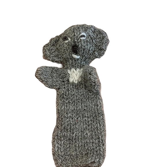 Hand Knitted Vintage wool Koala finger puppet. NWOT Gift!🐨🐨❤️ - Picture 7 of 16